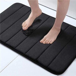 Memory Foam Bath Mat Soft Non Slip Bathroom Rug Water Absorbent Machine Washable